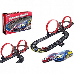 Автотрек на радиоуправлении Artin Ultimate Express с двумя петлями и 2-мя машинками (Dragon, 805023)